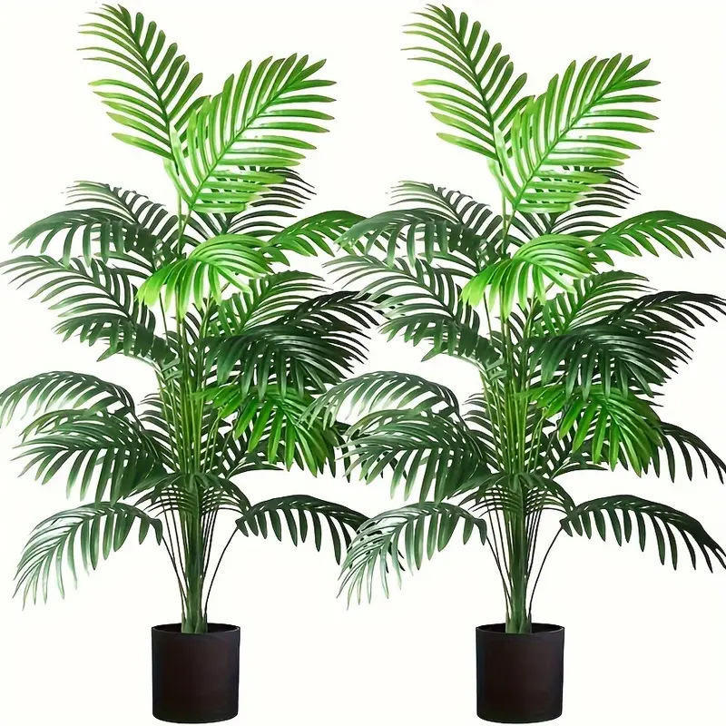 Succulent Set - 24 folhas areca palma plantas artificiais