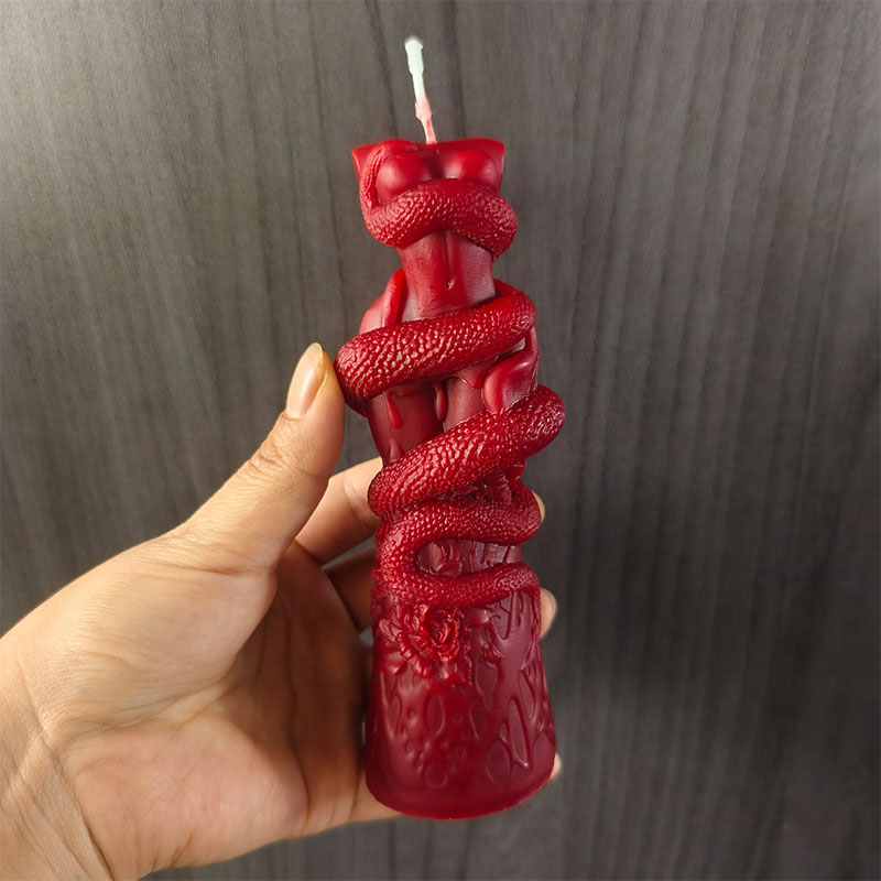 Snake Plant - Diy corpo feminino cobra silicone vela