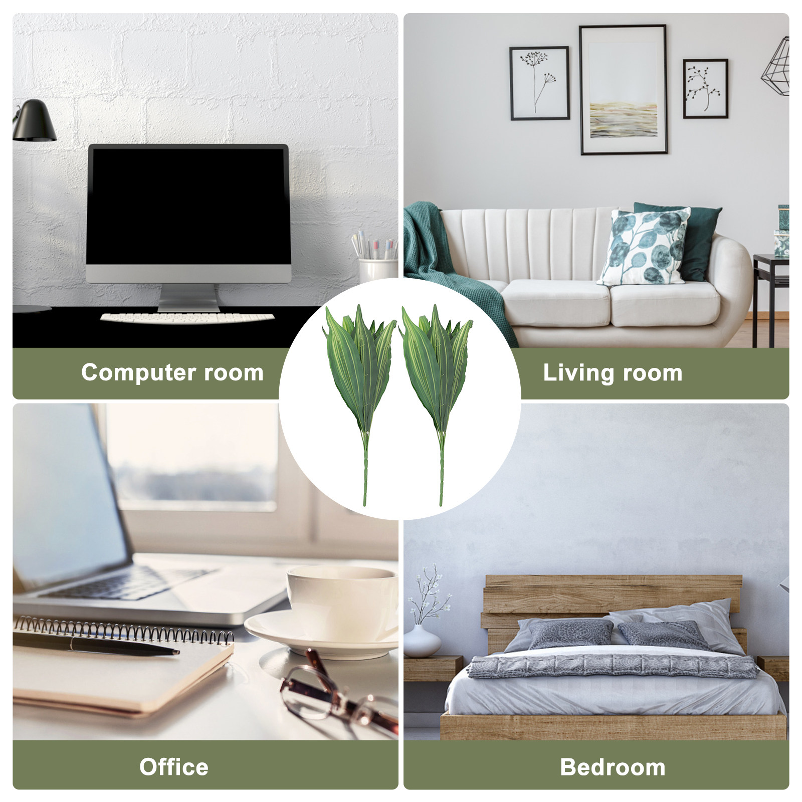 2 unidades de planta artificia - Snake Plant avaliação e preço