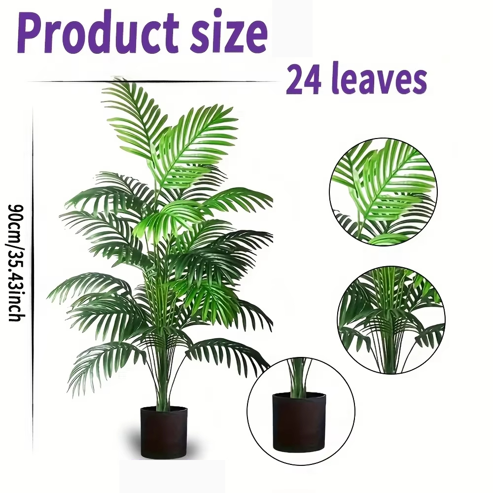 24 folhas areca palma plantas  - Succulent Set avaliação e preço