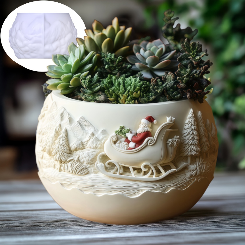 Trenó de cedro papai noel alív - Succulent Set avaliação e preço