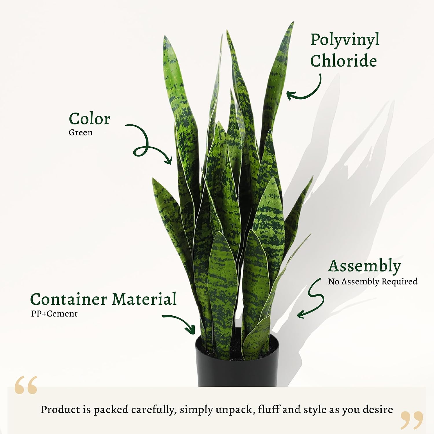 Planta artificial de sansevier - Snake Plant avaliação e preço